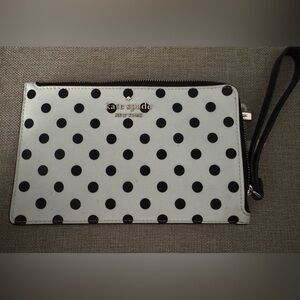 kate spade black and white polka dot wallet ♠️